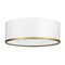 Z-Lite Arlo 3 Light Flush Mount, Matte White & Rubbed Brass 2303F3-MW-RB - alternate 6